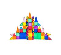 PicassoTiles 101 pièces Bloc de Construction magnétique Ensemble de 101 pièces Jouet de Construction de tuiles magnétiques Ensemble d'apprentissage empilable Ensemble de Jeu éducatif STEM 3D PT101