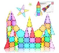 PicassoTiles 32 pièces Magnétique Building Block Rocket Booster Thème Set Aimant Construction Jouet Kit Éducatif Ingénierie STEM Learning Playset Child Brain Development Stacking