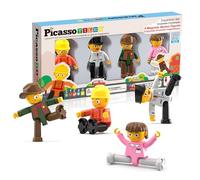 PicassoTiles Jeu de rôle magnétique pour enfant - Kit d'extension magnétique - Construction STEM - PTA02