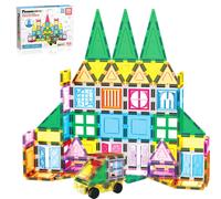 PicassoTiles Lot de 101 tuiles magn tiques pour enfants, blocs de construction, jouets sensoriels avec tui de rangement, sac cordon, STEM