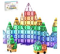 PicassoTiles Lot de 120 blocs de construction magnétiques - Mini taille Diamond Series - Jouets magnétiques - Taille de voyage - Jouet sensoriel - Cadeaux éducatifs - Kit d'apprentissage STEM PTM120