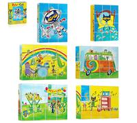 Picassotiles Pete the Cat Magnet Puzzle Building Blocs Blocs 6 Cartoon theme des puzzles de cerveau Melanges et correspondant a jeu de jeu magnet