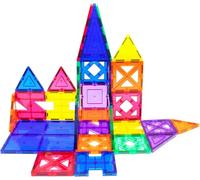 PicassoTiles PT33 Blocs de Construction magnétique 33 pièces Kit de créativité 3D Jouets Educatifs creatifs pour Enfants 3D