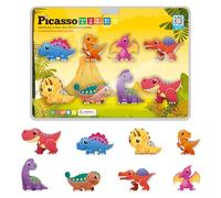 PicassoTiles PTA23 - Lot de 8 blocs de construction magnétiques - Figurines d'action magnétiques - Compatible avec la construction magnétique - Accessoires de construction et de carrelage de jeu -
