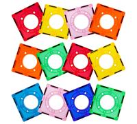 Picassotiles Tiles magntiques pour la course en marbre Racetrack Square Forme du bloc de construction Construction du bloc de construction color