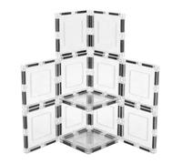 PicassoTiles Tuiles de construction magn tiques transparentes et transparentes, blocs de construction extensibles, kit d'apprentissage STEM, jouets