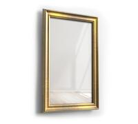 Picati Cadre de miroir baroque avec miroir | Aluminium Vintage | Dimensions du miroir : 40 x 60 / 60 x 40 cm | plus cadre 7,8 cm | Miroir mural | en 11 tailles