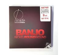 Picato 98760 Nickel Banjo 6 cordes Loop End, Lot de 6 pièces
