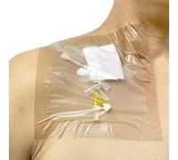 PICC Line Lot de 7 protections de pansement de douche étanches Transparent 17,8 x 17,8 cm