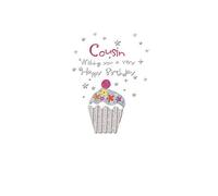Piccadilly Carte d'anniversaire moderne pour cousin 20,3 x 15,2 cm