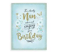 Piccadilly Carte d'anniversaire moderne pour grand-mère 20,3 x 15,2 cm