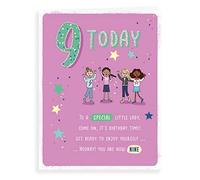Piccadilly Carte d'anniversaire pour jeunes 9 ans 20,3 x 15,2 cm