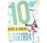 Piccadilly Carte d'anniversaire traditionnelle pour enfants 10 m