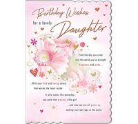 Piccadilly Carte d'anniversaire traditionnelle pour fille 9 x 15 cm