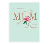 Piccadilly Greetings Avant Garde Studios Carte d'anniversaire classique pour maman Vert 20,3 x 15,2 cm