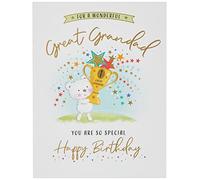 Piccadilly Greetings Carte d'anniversaire moderne pour grand-père, vert, 20,3 x 15,2 cm