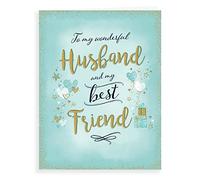 Piccadilly Greetings Carte d'anniversaire moderne pour mari - 20,3 x 15,2 cm