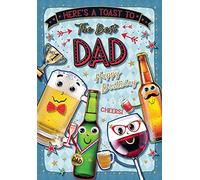 Piccadilly Greetings Carte d'anniversaire moderne pour papa - 22,9 x 15,2 cm, vert