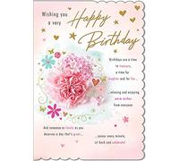 Piccadilly Greetings Carte d'anniversaire traditionnelle - 22,9 x 15,2 cm