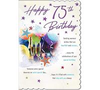 Piccadilly Greetings Carte d'anniversaire traditionnelle 75 ans - 22,9 x 15,2 cm