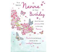 Piccadilly Greetings Carte d'anniversaire traditionnelle pour grand-mère 17,8 x 12,7 cm