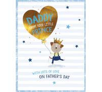 Piccadilly Greetings Carte de fête des Pères « Daddy from Your Little Prince » - 20,3 x 15,2 cm