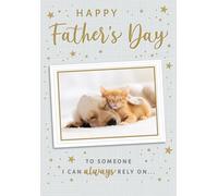 Piccadilly Greetings Carte de fête des pères « To Someone I Can Always Rely on Cute Pets » - 22,9 x 15,2 cm