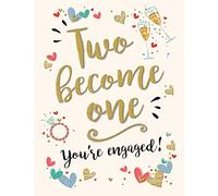 Piccadilly Greetings Carte de fiançailles moderne 20,3 x 15,2 cm