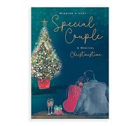 Piccadilly Greetings Carte de Noël classique pour couple spécial 22,9 x 15,2 cm