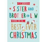Piccadilly Greetings Carte de Noël « To a Wonderful Sister & Brother In Law Pets », 20,3 x 15,2 cm