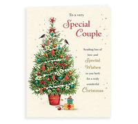 Piccadilly Greetings Carte de Noël traditionnelle pour couple spécial 20,3 x 15,2 cm