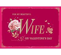 Piccadilly Greetings Carte de Saint-Valentin pour ma belle épouse - 22,9 x 15,2 cm