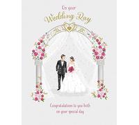 Piccadilly Greetings Carte « On Your Wedding Day » - 20,3 x 15,2 cm