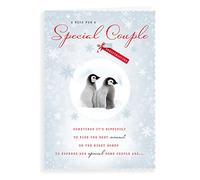 Piccadilly Greetings Group Ltd Carte de Noël avec photo de couple spécial 25,4 x 17,8 cm H95033