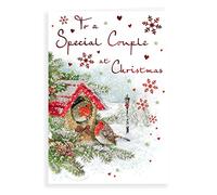 Piccadilly Greetings Group Ltd Royal Publishing C85460 Carte de Noël traditionnelle Motif couple spécial 22,9 x 15,2 cm