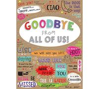 Piccadilly Greetings Group Ltd Sloane Graphics Goodbye From All Of Us Carte d'adieu Marron 298 x 222 mm