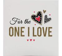 Piccadilly Greetings Group Ltd ZIZI Carte d'anniversaire avec inscription « One I Love » Blanc 138 mm