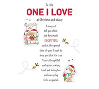 Piccadilly Greetings Jolie carte de Noël « One I Love » - 22,9 x 15,2 cm