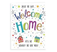 Piccadilly Greetings Regal Publishing C81066 Carte de bienvenue moderne pour nouvelle maison, blanc, gris, vert, chêne, 20,3 x 15,2 cm