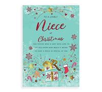 Piccadilly Greetings Regal Publishing C85564 Carte de Noël moderne pour nièce Vert 22,9 x 15,2 cm