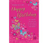 Piccadilly Greetings Regal Publishing Carte d'anniversaire moderne pour femme 22,9 x 15,2 cm
