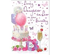 Piccadilly Greetings Regal Publishing Carte d'anniversaire pour belle-fille 22,9 x 15,2 cm