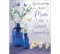 Piccadilly Greetings Regal Publishing Carte de condoléances pour maman Gris 20,3 x 15,2 cm