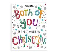 Piccadilly Greetings Regal Publishing Carte de Noël moderne pour vous deux - 20,3 x 15,2 cm