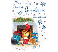 Piccadilly Greetings Regal Publishing Carte de Noël traditionnelle pour petit-fils 22,9 x 15,2 cm