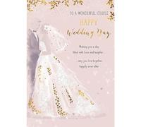 Piccadilly Greetings Wonderful Couple Happy Wedding Day Carte 22,9 x 15,2 cm