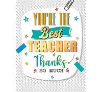 Piccadilly Greetings You're The Best Teacher Carte de remerciement pour professeur 20,3 x 15,2 cm