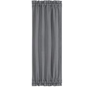 PiccoCasa 1 Panneau de Rideau occultant à Isolation Thermique pour Porte française - 63,5 x 183 cm - pour Portes vitrées - Gris