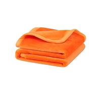 PiccoCasa Couverture en Polaire Douce et Chaude Lavable pour Chien - Orange - 60 x 80 cm