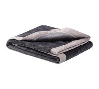 PiccoCasa Couverture Polaire en Flanelle Douce, légère et Chaude pour Toutes Les Saisons, Ourlet Large, décoration de Luxe Confortable pour canapé, Salon, Gris Ardoise, 58 x 75 cm